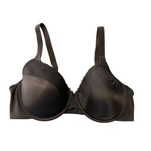 Bali Black Seamless Underwire Bra With Lace Accent 04207G